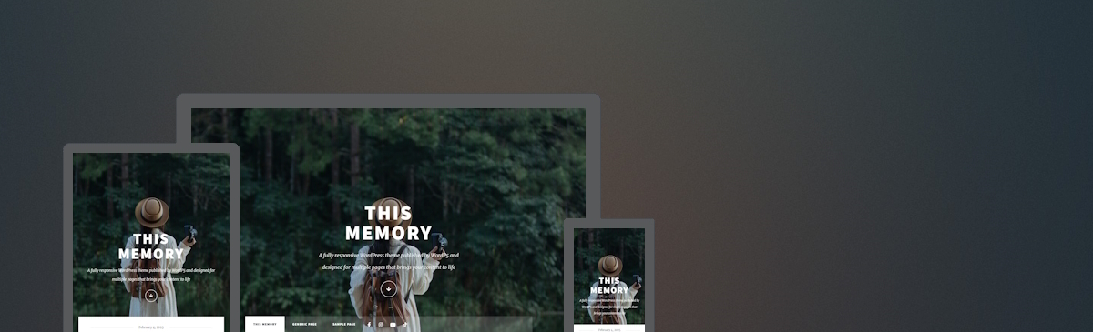 Memory WordPress Theme - Blog Theme